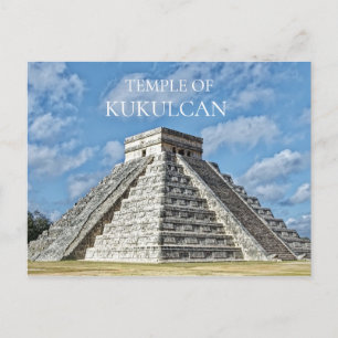 Temple of  Kukulcán, Pyramid, Chichen Itza, Mexico Postcard