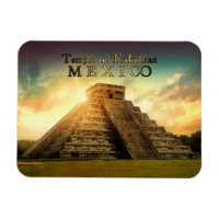 Temple of Kukulkan Mexico stylised