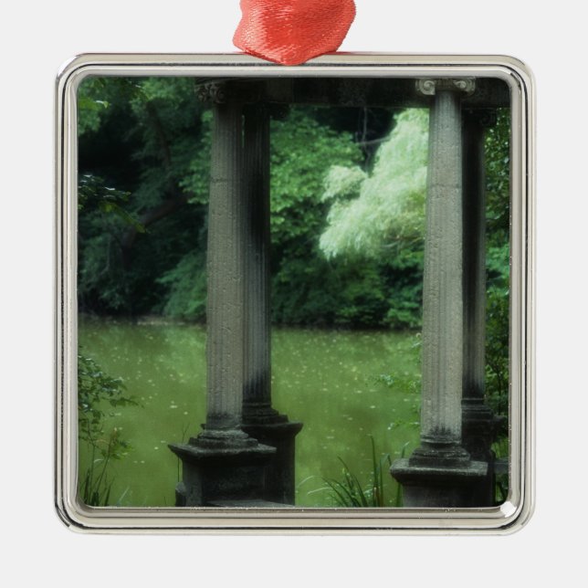 Temple of Love at the Old Westbury Gardens Metal Tree Decoration (Front)