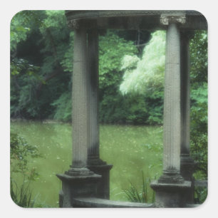 Temple of Love at the Old Westbury Gardens Square Sticker