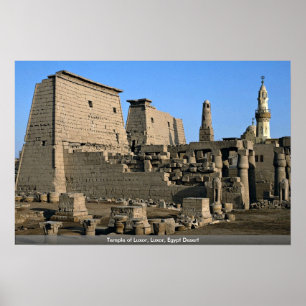 Temple of Luxor, Luxor, Egypt Desert Poster