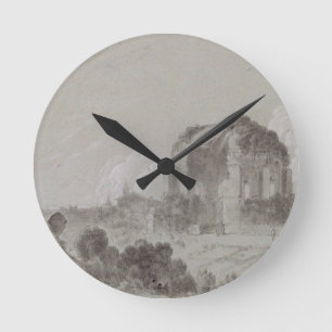 Temple of Minerva Medici, Rome, 1754 (drawing and Round Clock