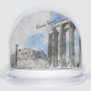Temple of Olympian Zeus Athens – Ancient Greece Snowglobe