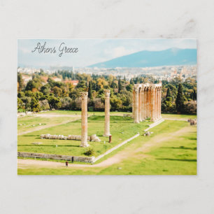 Temple of Olympian Zeus, Athens Postcard
