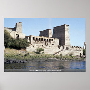 Temple of Philae Aswan, upper Egypt Desert Poster
