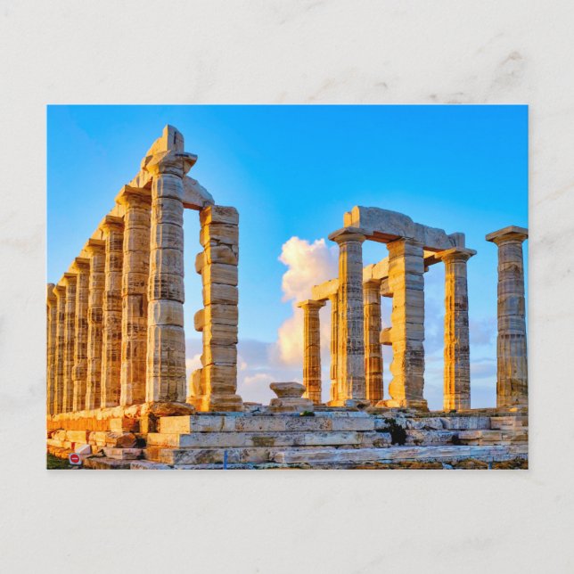 Temple of Poseidon Postcard (Front)