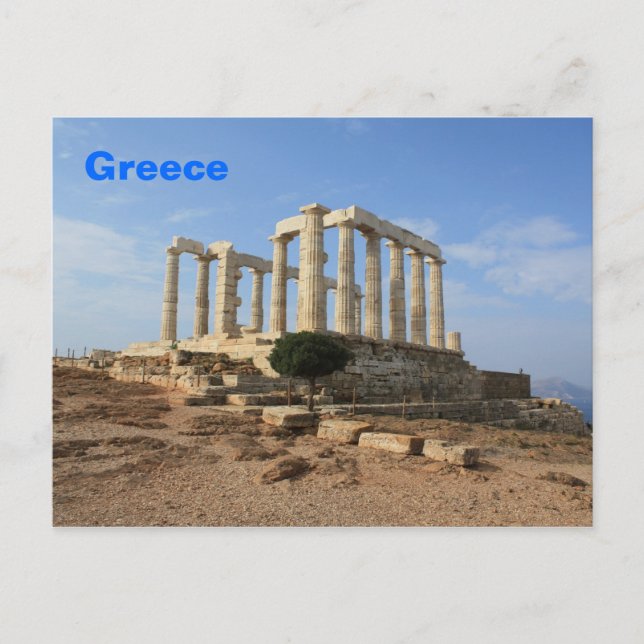 Temple of Poseidon Postcard (Front)