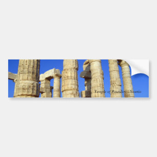Temple of Poseidon - Sounio Bumper Sticker