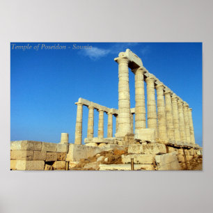 Temple of Poseidon - Sounio Poster