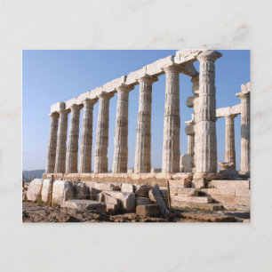 Temple of Poseidon, Sounion, Greece Postcard