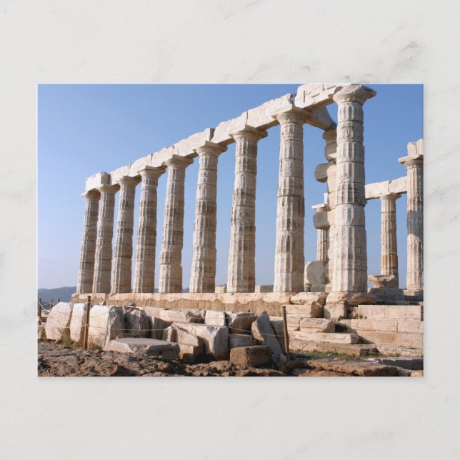 Temple of Poseidon, Sounion, Greece Postcard (Front)