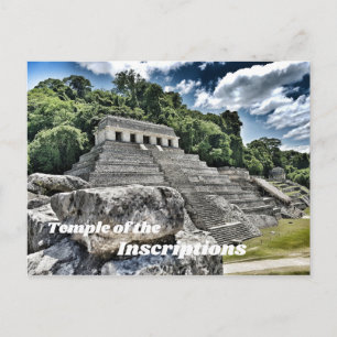 Temple of the Inscriptions, Palenque, Mexico Postcard