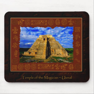 Temple of the Magician Mayan Gift item Mouse Mat