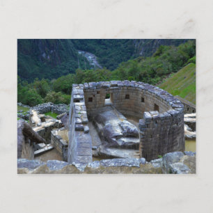 Temple of the Sun, Machu Picchu, Peru Postcard