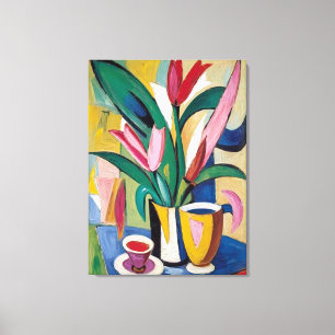 Temple of the Tulips Panel #3 Canvas Print