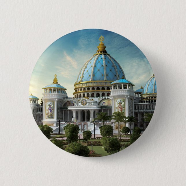 Temple of the Vedic Planetarium Button (Front)