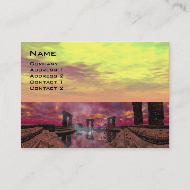TEMPLE OF THE WATER BUSINESS CARD (Front)