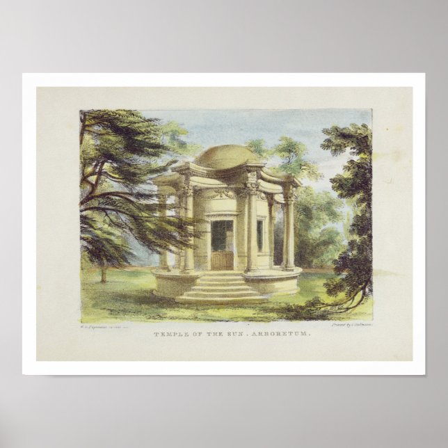 Temple of Victory, Kew Gardens, plate 19 from 'Kew Poster (Front)