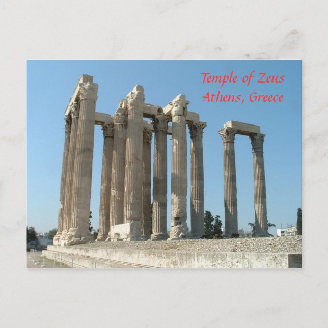 Temple of Zeus Postcard (Front)