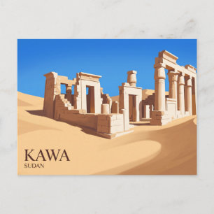 Temple Ruins of Kawa Sudan Postcard