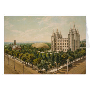 Temple Square Salt Lake City Utah in 1899