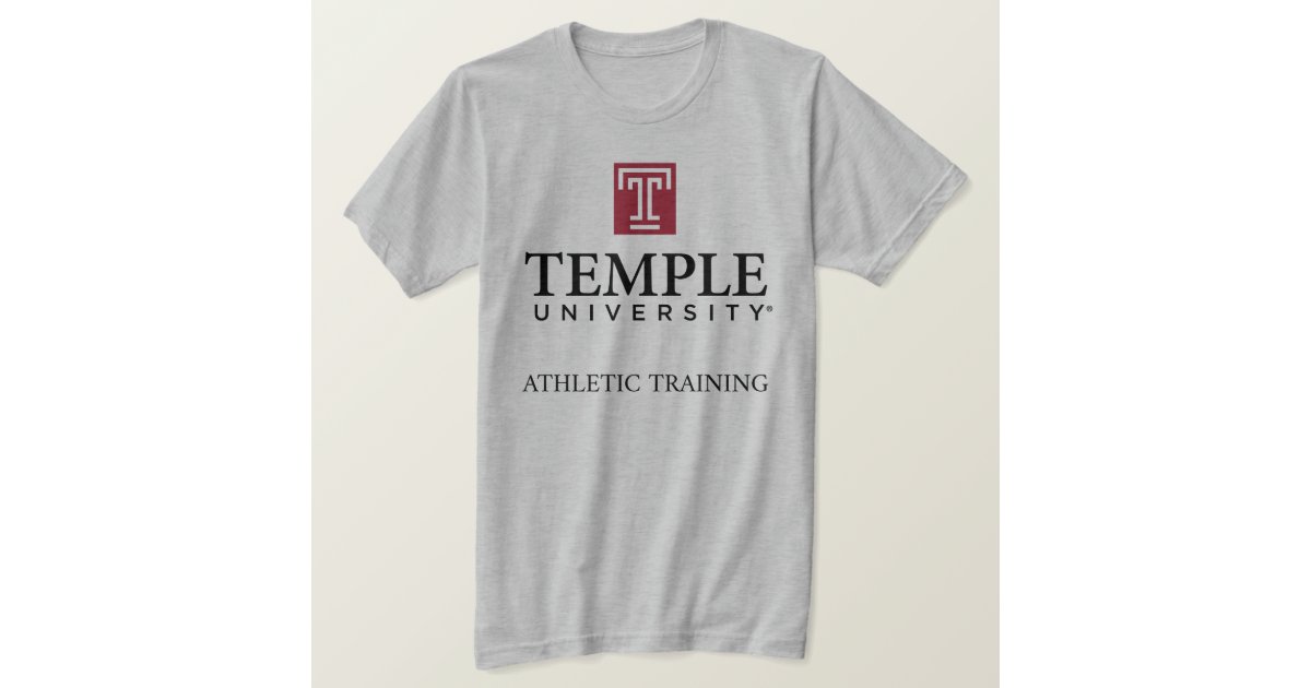 Temple University Athletic Training TShirt Zazzle