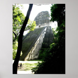 Temple V, Tikal, Guatemala Poster