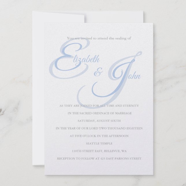 Temple Wedding Invitation (Front)