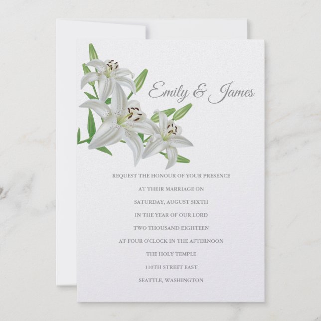 Temple Wedding Invitation (Front)