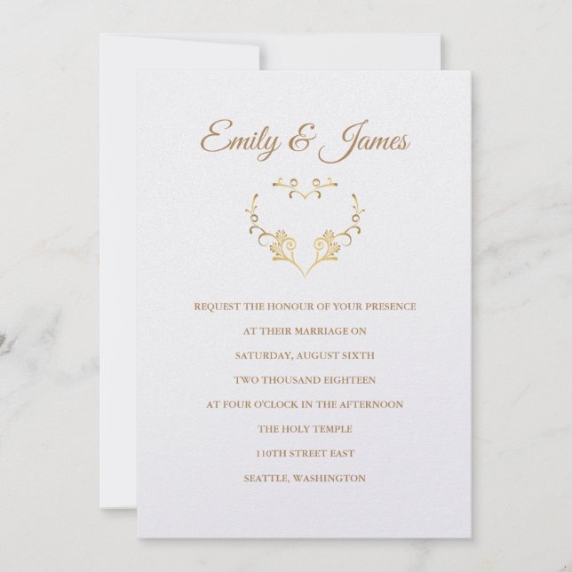 Temple Wedding Invitation (Front)