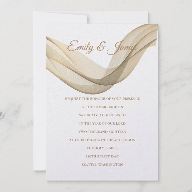 Temple Wedding Invitation (Front)
