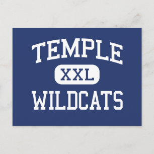 Temple - Wildcats - High School - Temple Texas Postcard