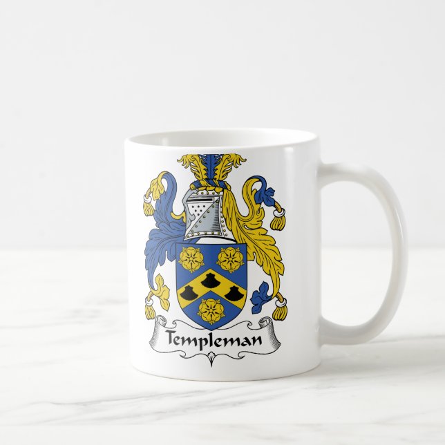 Templeman Family Crest Coffee Mug (Right)