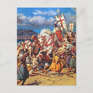 Templer vs. Sarazenen Postcard