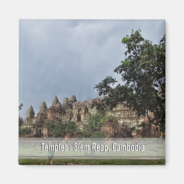 Temples at Siem Reap, Cambodia Magnet (Front)