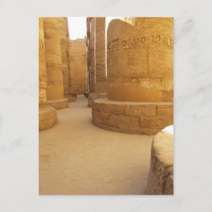 Temples of Karnak; Temple of Amon-Ra, hieroglyphic Postcard