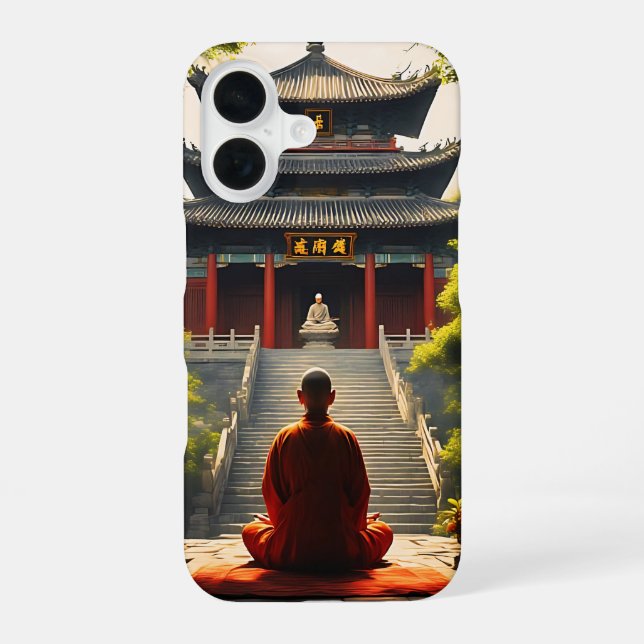 Temple's Quietude iPhone 16 Case (Back)