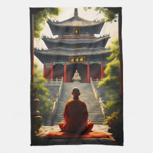 Temple's Quietude Tea Towel