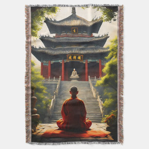 Temple's Quietude Throw Blanket