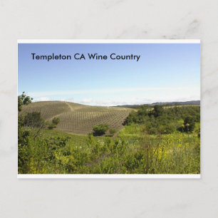 Templeton CA Wine Country Postcard