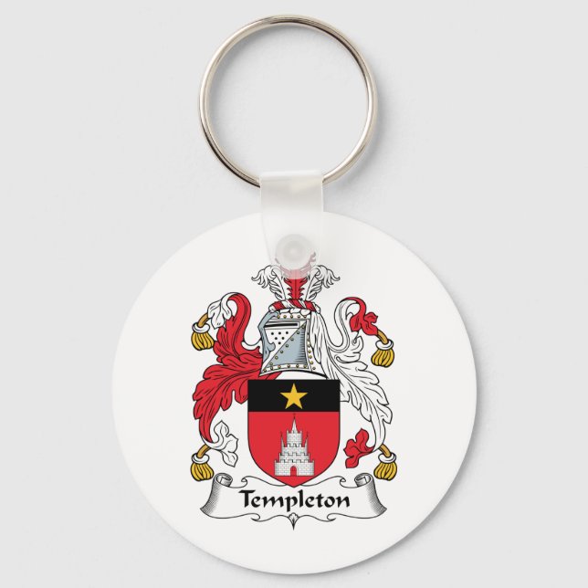 Templeton Family Crest Key Ring (Front)