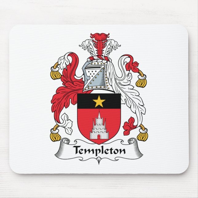 Templeton Family Crest Mouse Mat (Front)