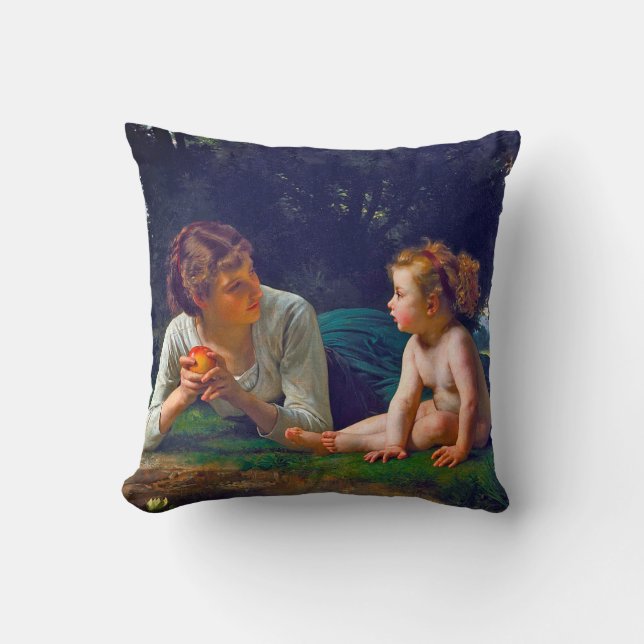Temptation, Bouguereau Cushion (Front)