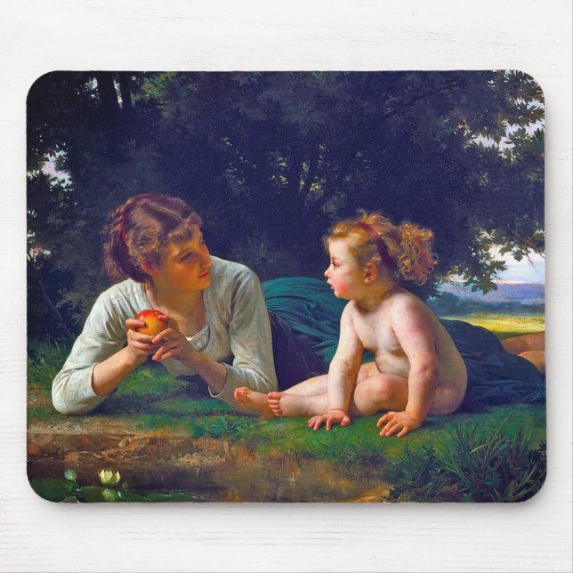 Temptation, Bouguereau Mouse Mat (Front)