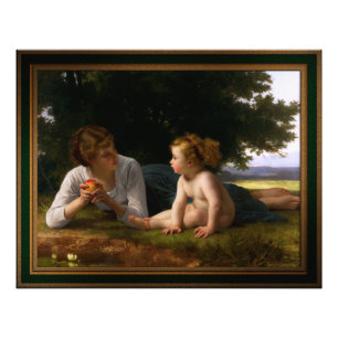 Temptation by William Bouguereau Photo Print