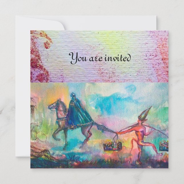 TEMPTATION Dark Knight and Devil's Treasure ,Blue Invitation (Front)