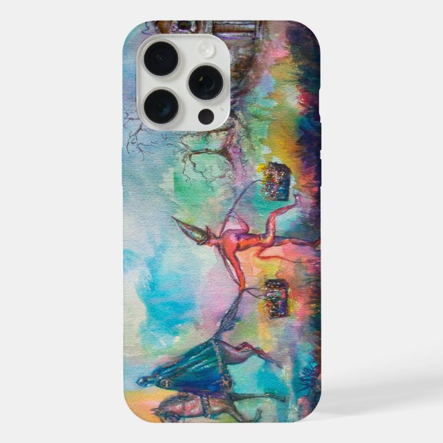 TEMPTATION Dark Knight ,Devils Treasure Night Blue iPhone Case (Back)
