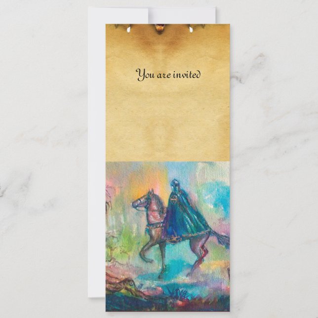 TEMPTATION Dark Knight,Devil's Treasure Parchment Invitation (Front)