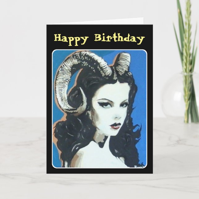 'Temptation in the Magick' Painting on a  Thank You Card (Front)