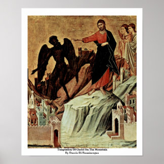 Temptation Of Christ On The Mountain Poster